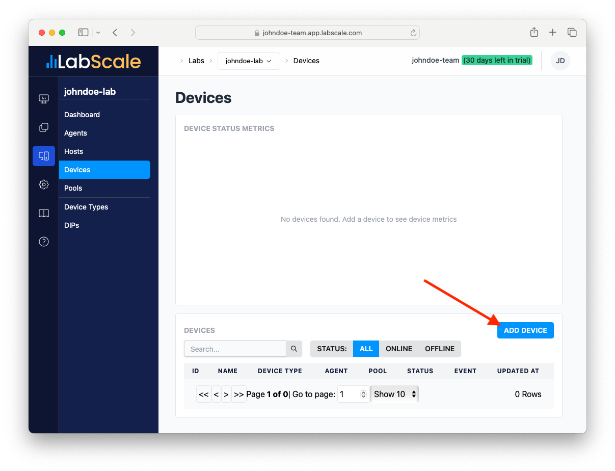 Add Devices to Agent
