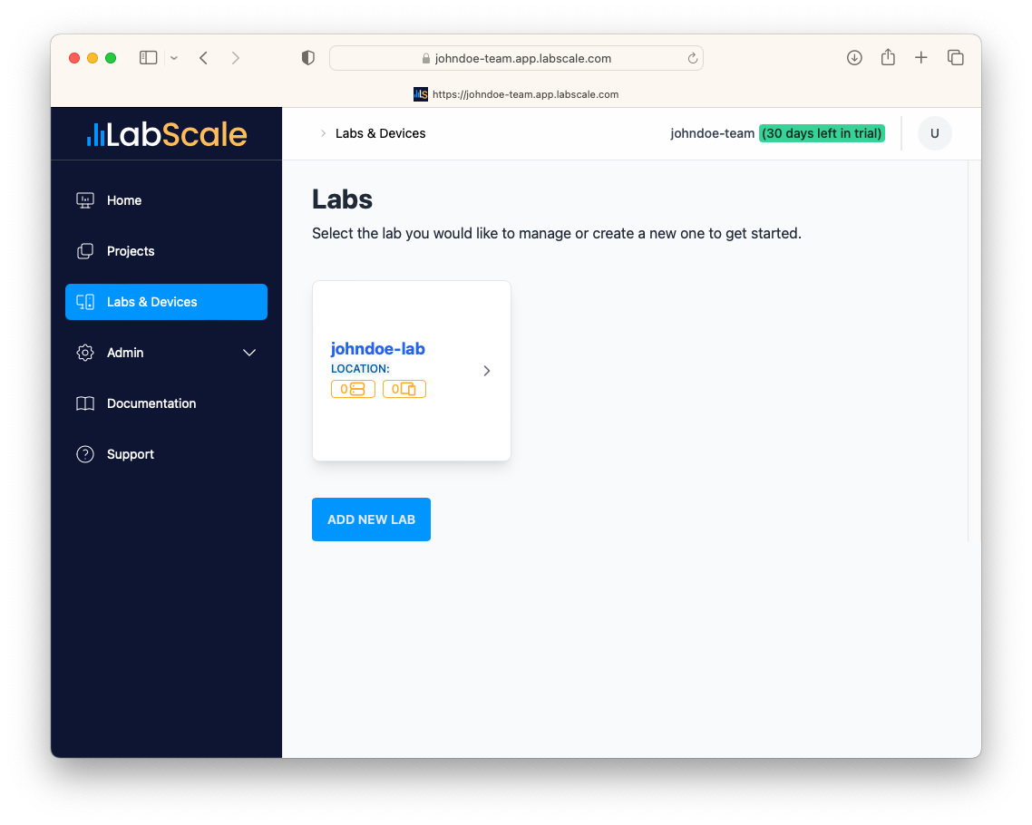 Labs Page